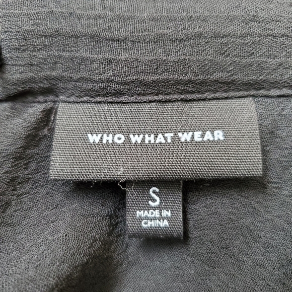 Who What Wear Back Neck Tie Sleeveless Blouse Top Size Small - Picture 7 of 8